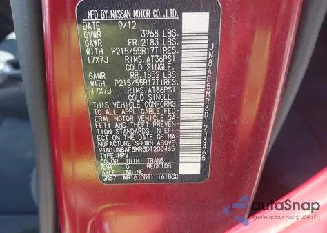 2013 Nissan Juke S from USA, damaged, VIN JN8AF5MR2DT203456